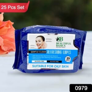 Refreshing Wet Wipes For Facial Cleansing  Refreshing 25 Wipes